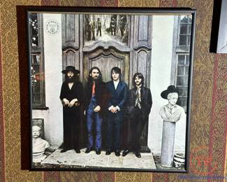 The BEATLES "Hey Jude" Framed Record with Dust Cover 