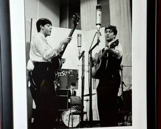 DEZO HOFFMAN Photo "John and Paul at Abbey Recording Studios" (March 1963) Limited Edition from ORIGINAL Negative (43/3500) - 31" x 27"