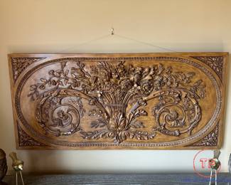 BALLARD DESIGNS Grand Bouquet Wall Relief