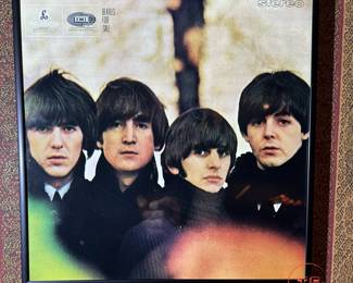 The BEATLES "Beatles for Sale" Framed Record with Dust Cover 