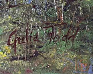 Original Oil on Canvas (Santa Barbara California Ricon Beach) by JULIA TODD