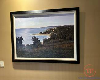 Original Oil on Canvas (Santa Barbara California Ricon Beach) by JULIA TODD