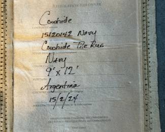 BEN SOLEIMANI for RESTORATION HARDWARE Cowhide Tile Rug (9' x 12')