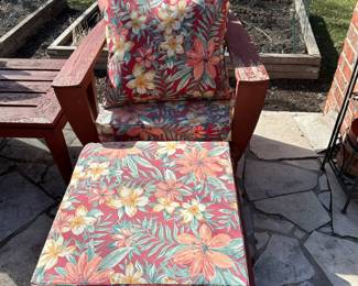 Adirondack Chairs with Ottomans