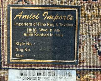 AMICI IMPORTS Hand Knotted Area Rug (9' x 12')