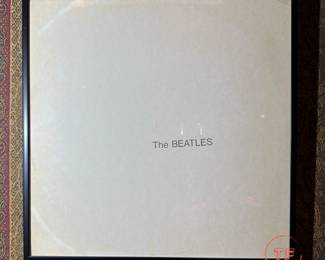 The BEATLES "The Beatles (White Album" Framed Record with Dust Cover 