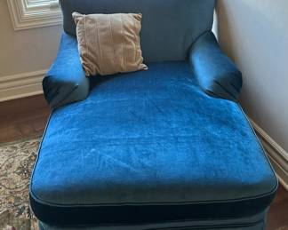Custom Upholstered Chaise Lounge Chair
