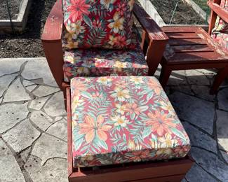 Adirondack Chairs with Ottomans
