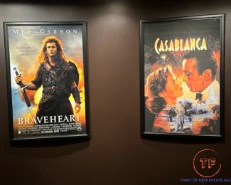 BRAVEHEART and CASABLANCE Framed Movie Posters