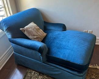 Custom Upholstered Chaise Lounge Chair