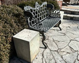 Outdoor Cast Aluminum Garden Bench