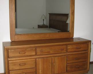 Dresser with mirror