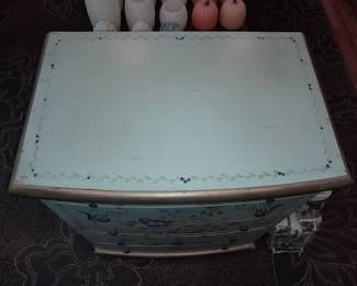 Floral Painted Chest Of Drawers 