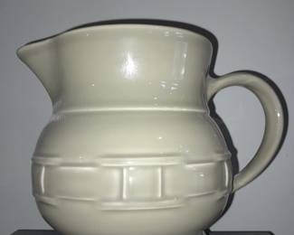 Longaberger Pottery Green Pitcher