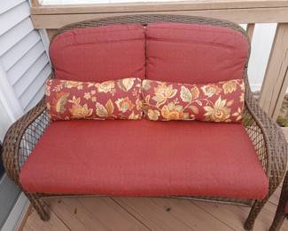 Nice Condition 4 Piece Outdoor Furniture Set W/ Cushions & Pillows