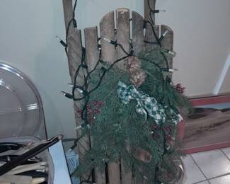 Light Up Christmas Sled Decoration