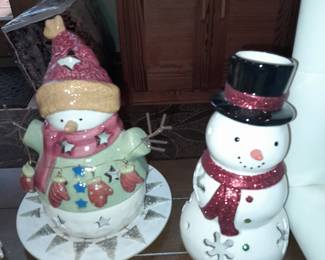 Snowmen Tealights