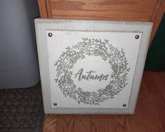 Autumn Wall Sign