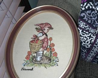 Needlepoint Hummel Themed Artwork