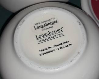 Longaberger Cheese Spread 4 Piece Set