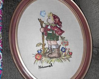Needlepoint Hummel Themed Artwork