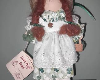 Longaberger Lizzie High Wooden Doll W/ Signed Tag
