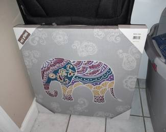 Elephant Printed Canvas Artwork