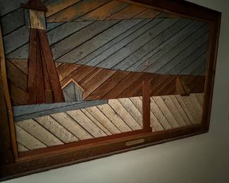 Framed Art of a Lighthouse