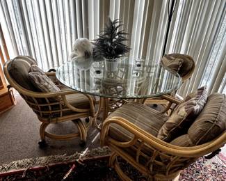 Indoor Patio Set w/Table, $500