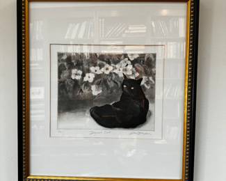 Framed Cat Art
