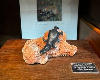 Sterling Silver Platypus Sculpture 