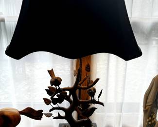 Metal Bird Table Lamp