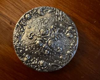 Silver Compact Mirror