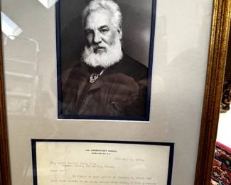 Signed Letter, Alexander Graham Bell
