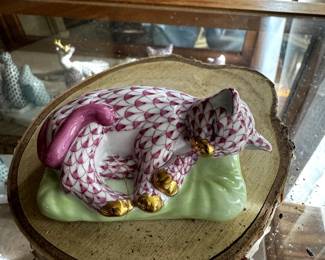 Herend Cat on Pillow,  $200