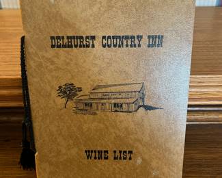 Delhurst wine menu 