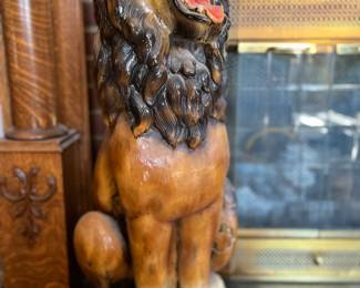 Vintage lion blow mold 