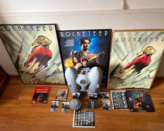 Rocketeer movie memorabilia. 