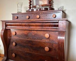 I grew up with a chest of drawers like this in my bedroom…still there! Great solid wood chest 