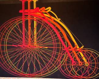 Vintage groovy  bike silkscreen 