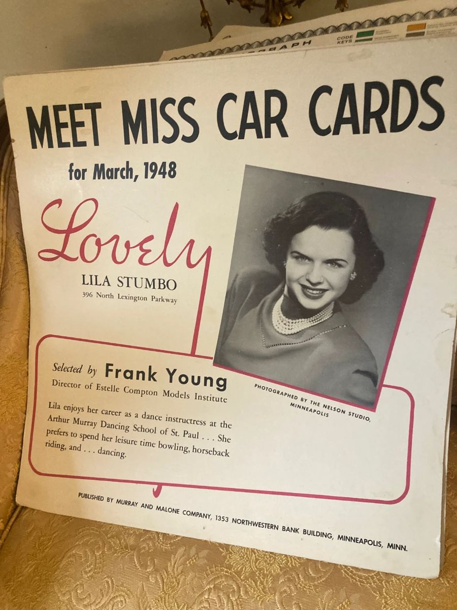 June as a young model