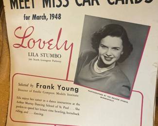 June as a young model