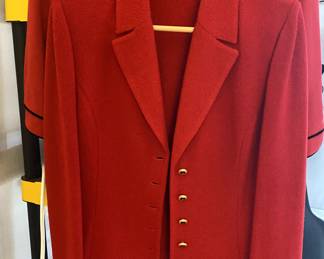 St John Red jacket -- Plus many more designer clothes 