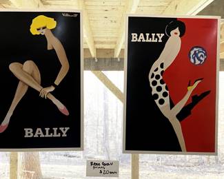 Vintage Art prints by Renee Grau for Bally 