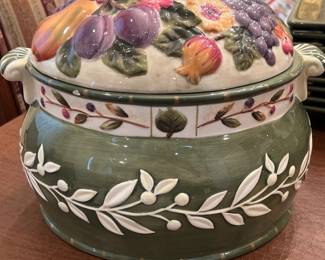 Tuscany Pamela Gladding Toscana cookie jar 3d fruits 