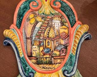positano colorful plate decorative 