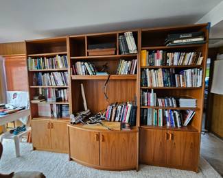 Mid century Denmark wall unit sold by the piece