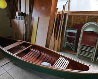 Wood canoe