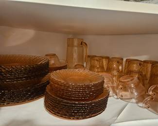 Pink Depression glass