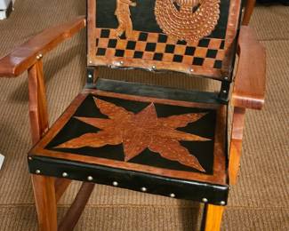 Oak novelty rocking chair